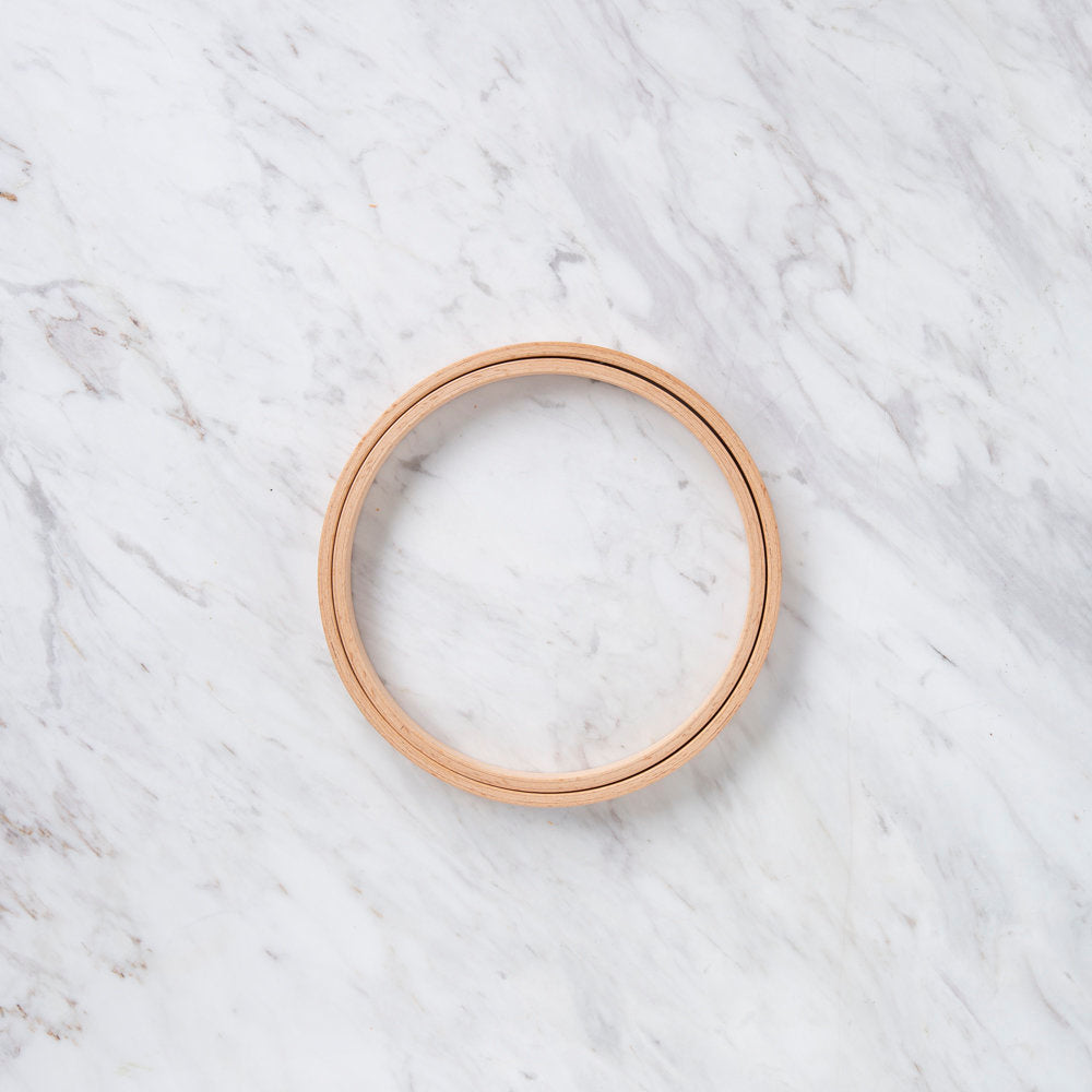 Nurge 16 mm Düz Vidasız Ağaç Nakış Kasnak - No-3